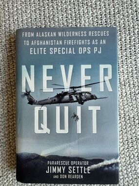 Never Quit by Jimmy Settle - Blue Hardcover Book